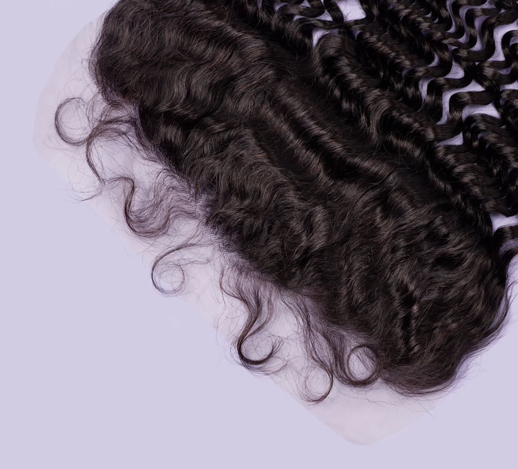 Side view of a deep wave install finished with a transparent frontal