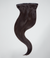 2A Soft Ash Black Seamless Clip-In Hair Extensions
