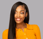 Natural black Brazilian straight 13x4 transparent lace frontal laid flat