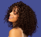 Model wearing a 2 chocolate brown deep wave 5x5 lace closure