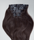 2A Soft Ash Black Seamless Clip-In Hair Extensions