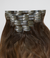 5 Medium Warm Brown with 6 Medium Brown Balayage Seamless Clip-In Hair Extensions