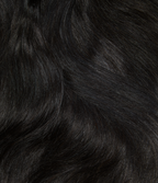 2 Soft Black Straight Seamless Clip-In Hair Extensions