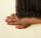 Natural black Brazilian kinky straight 13x4 HD lace frontal laid flat