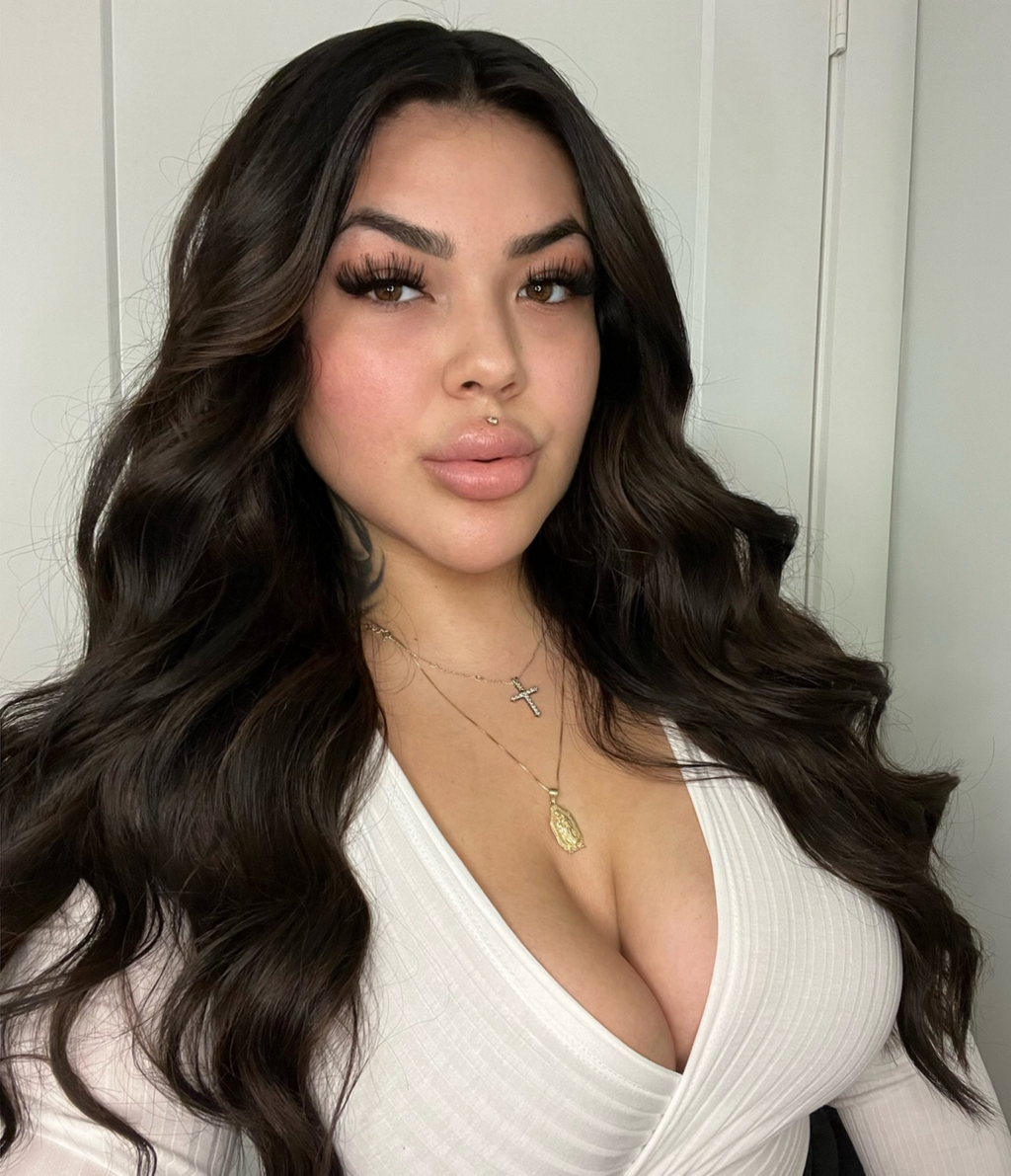 4 Dark Brown Seamless Clip-In Hair Extensions