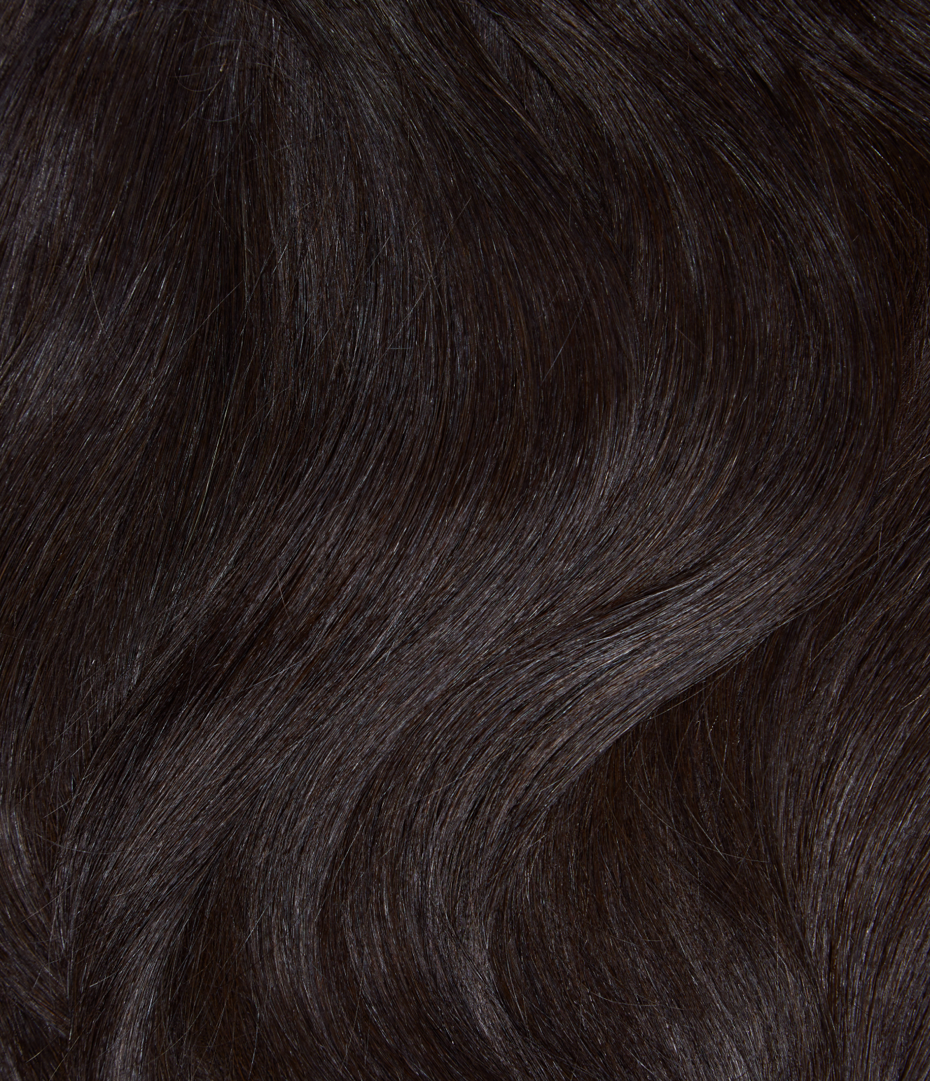 2A Soft Ash Black Seamless Clip-In Hair Extensions