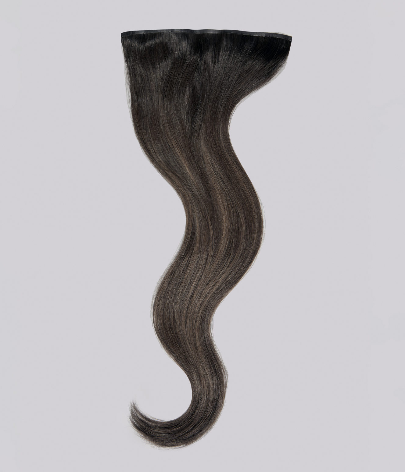 5 Medium Brown with 6 Medium Brown Balayage Seamless Clip-In Hair Extensions