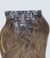 5 Medium Brown with 7 Dark Blonde Balayage Seamless Clip-In Hair Extensions