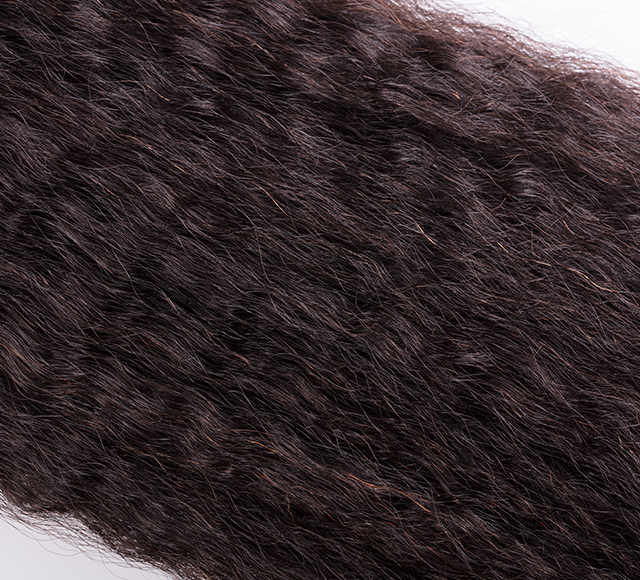 Two hair color swatches from the stylist sample ring shown side by side