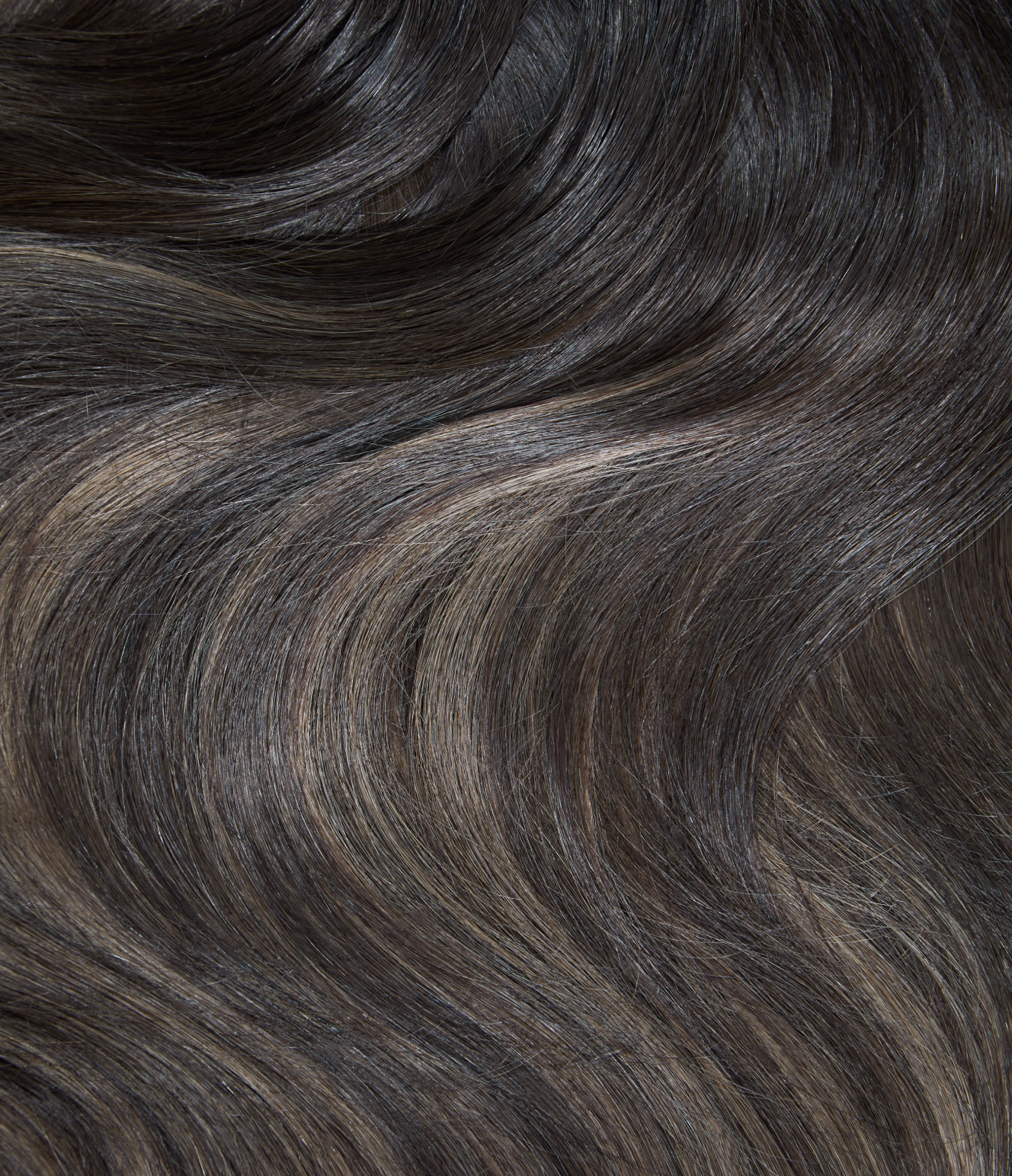5 Medium Brown with 6 Medium Brown Balayage Seamless Clip-In Hair Extensions