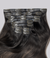 5 Medium Brown with 6 Medium Brown Balayage Seamless Clip-In Hair Extensions