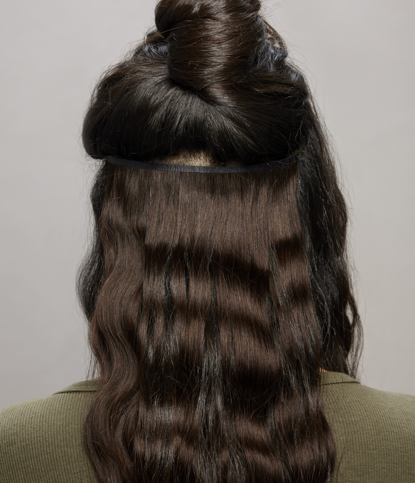 7 Dark Warm Blonde with 8 Blonde Balayage Seamless Clip-In Hair Extensions