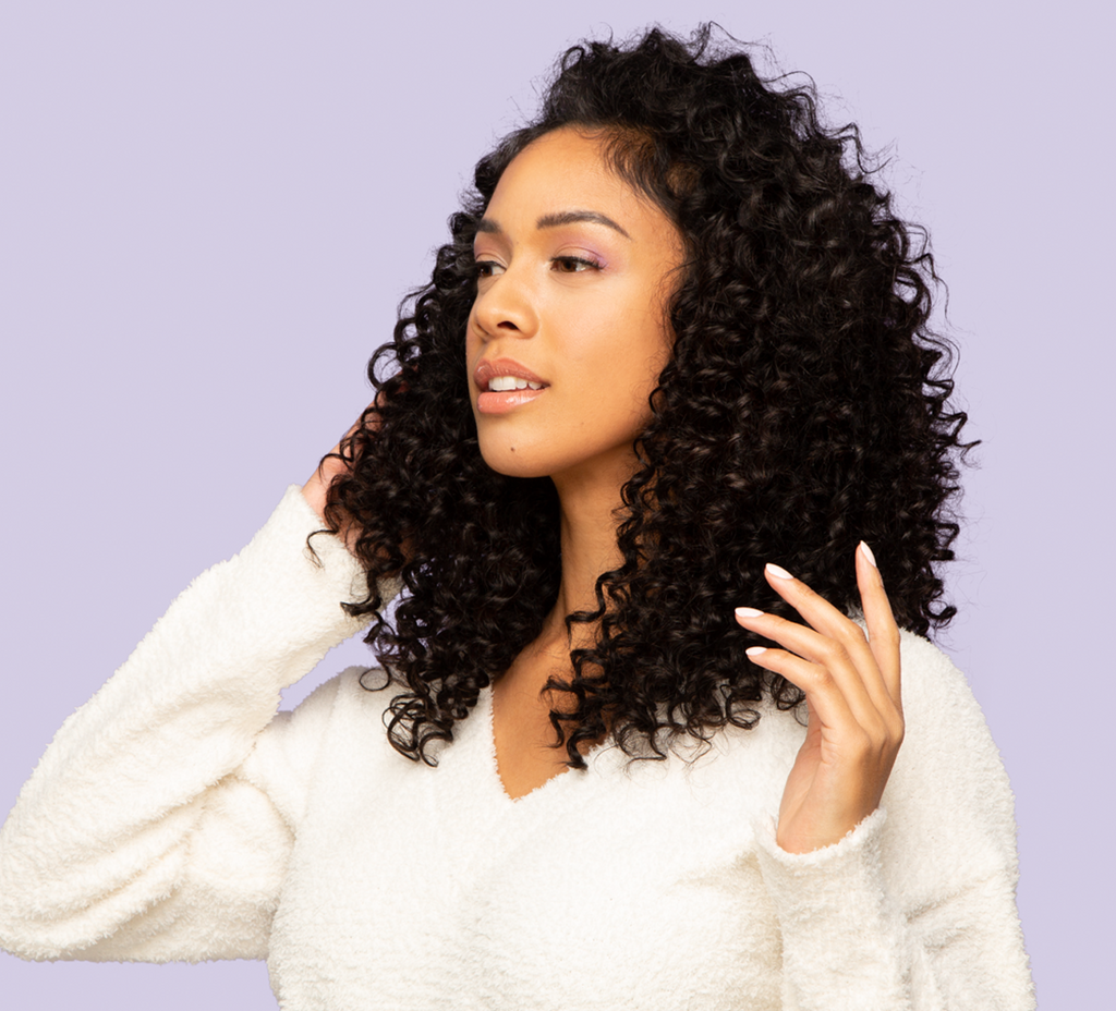 Close-up of transparent lace along a deep wave frontal hairline
