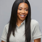 Close-up of the ear to ear HD lace on a straight frontal