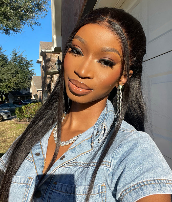 HD Lace Front Brazilian Yaki Straight Wig Mayvenn