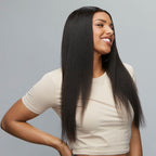 Back view of a yaki straight install finished with a lace frontal