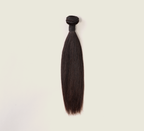 Color swatch of natural black virgin Brazilian straight human hair
