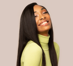 Natural black Indian straight 13x4 transparent lace frontal laid flat