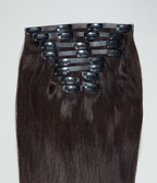 4 Dark Brown Seamless Clip-In Hair Extensions