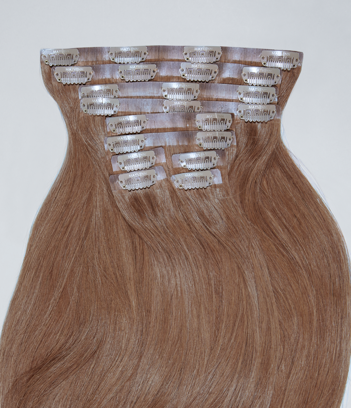 7RB Natural Red Seamless Clip-In Hair Extensions