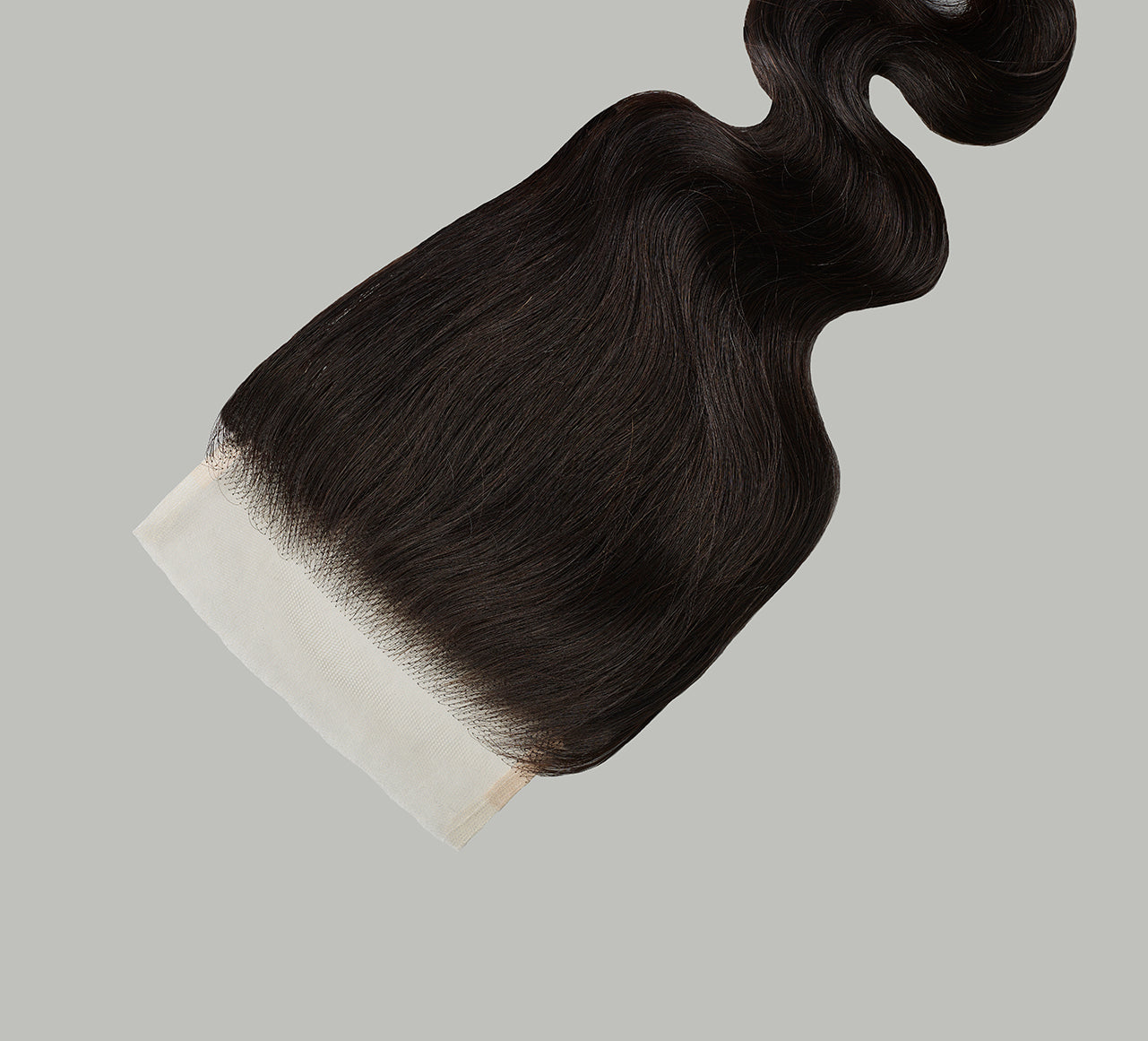 Natural black Brazilian loose wave 5x5 transparent lace closure laid flat