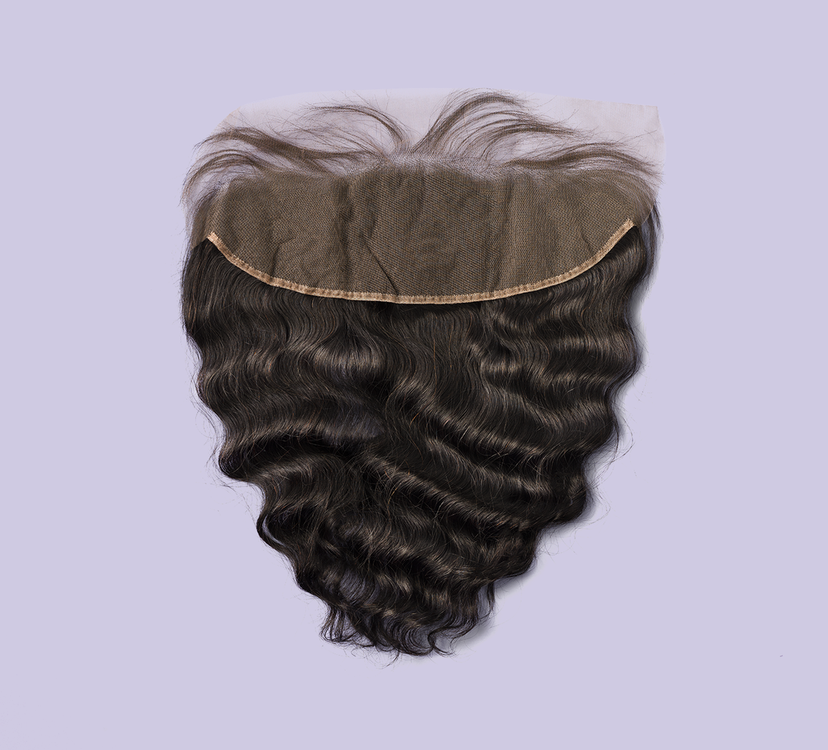Natural black Brazilian loose wave 13x4 HD lace frontal laid flat