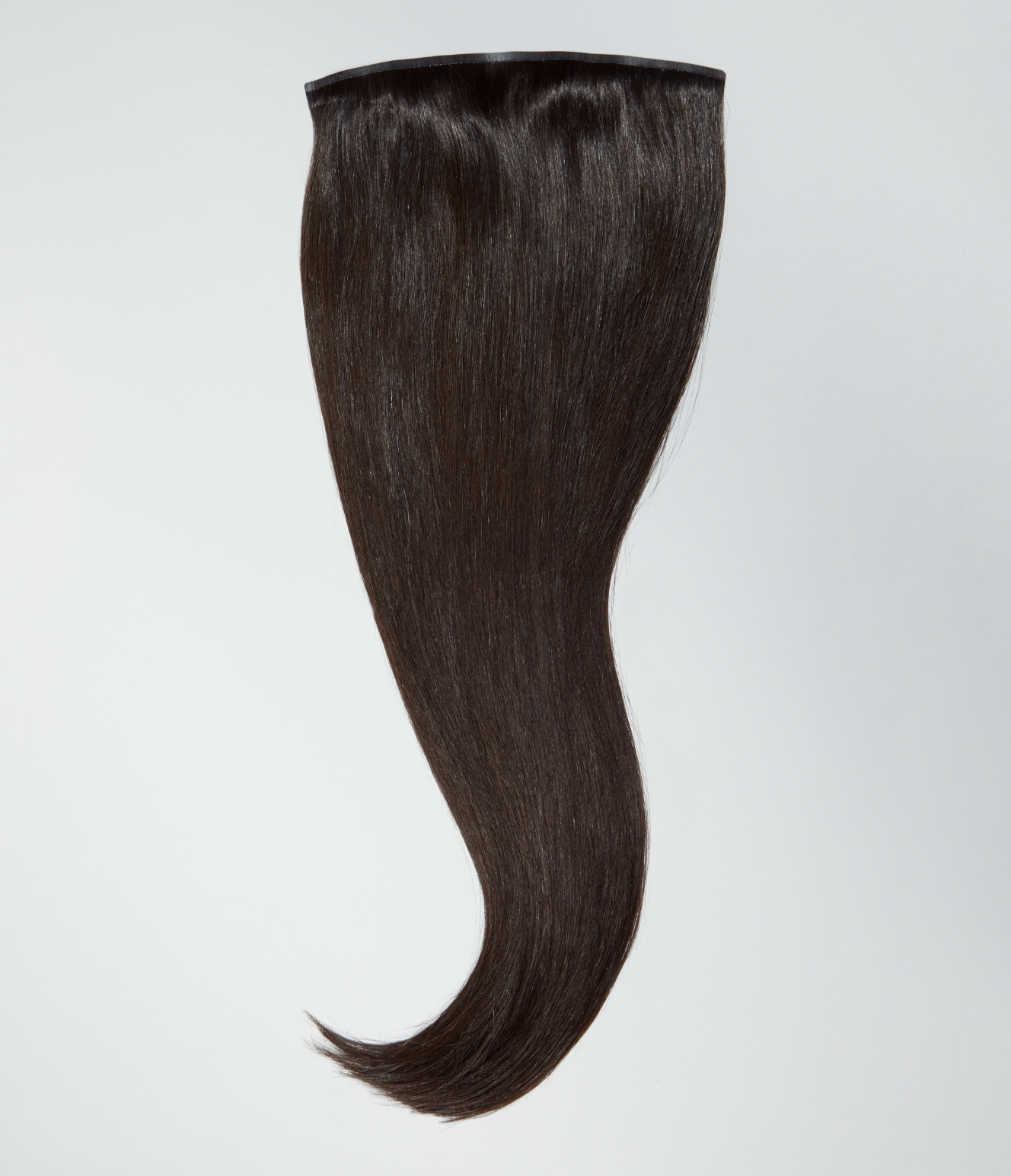 4 Dark Brown Seamless Clip-In Hair Extensions