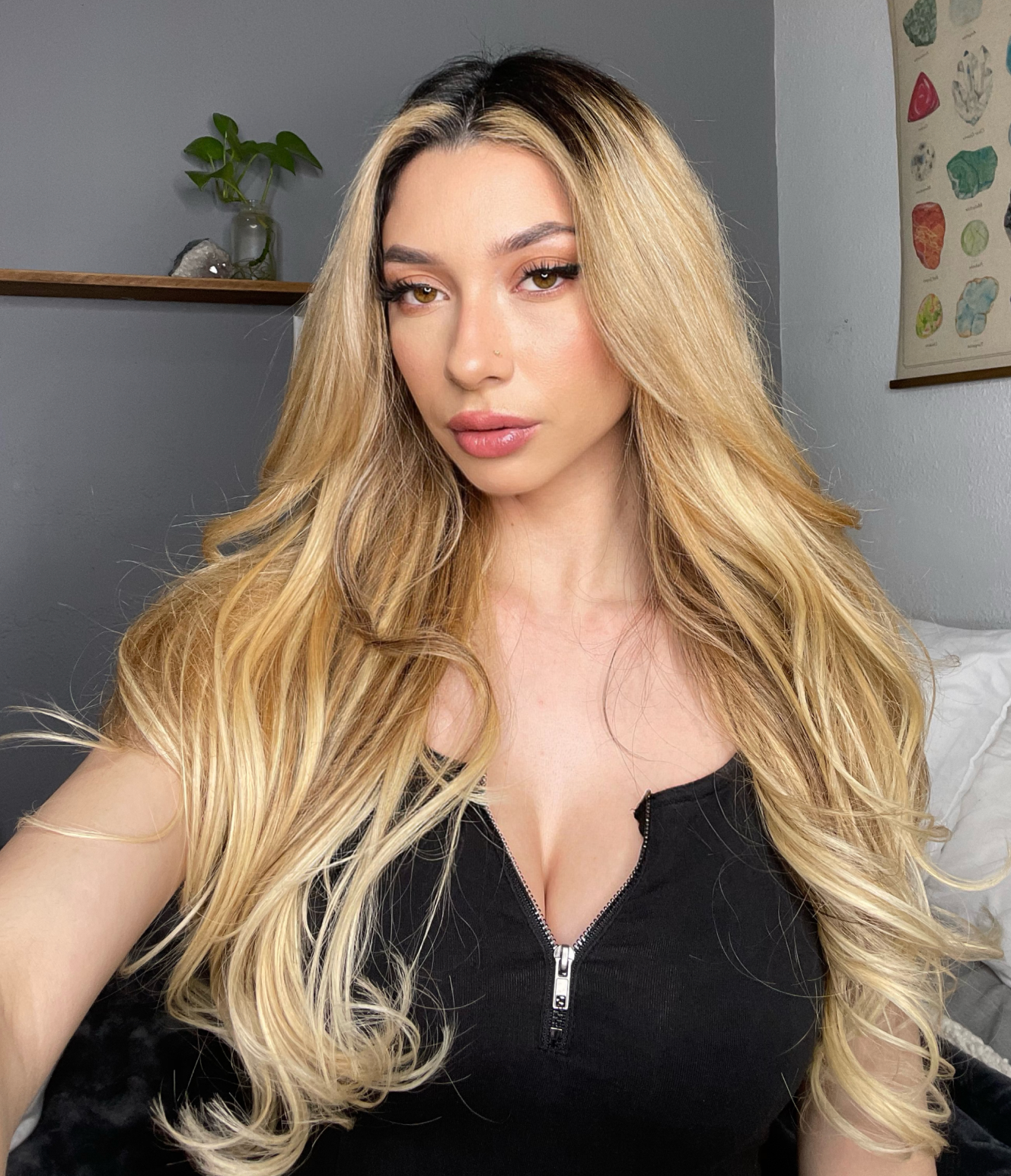 8 Blonde with 10 Light Blonde Balayage Seamless Clip-In Hair Extensions