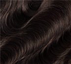 Close-up of the HD lace parting space on a body wave closure