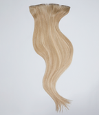 7 Dark Warm Blonde with 8 Blonde Balayage Seamless Clip-In Hair Extensions