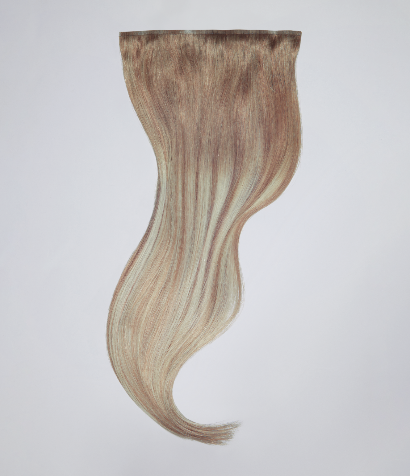 7A Dark Ash Blonde with 10 Light Blonde Highlights Seamless Clip-In Hair Extensions
