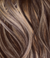 4 Dark Brown with 8 Blonde Highlights Seamless Clip-In Hair Extensions