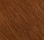 Back view of a caramel brown straight install with a 5x5 closure
