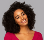 Natural black Brazilian curly 13x4 transparent lace frontal laid flat