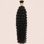 One unwefted bundle of natural black water wave human hair