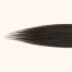 Close-up of the yaki straight texture on a 2x6 HD lace closure