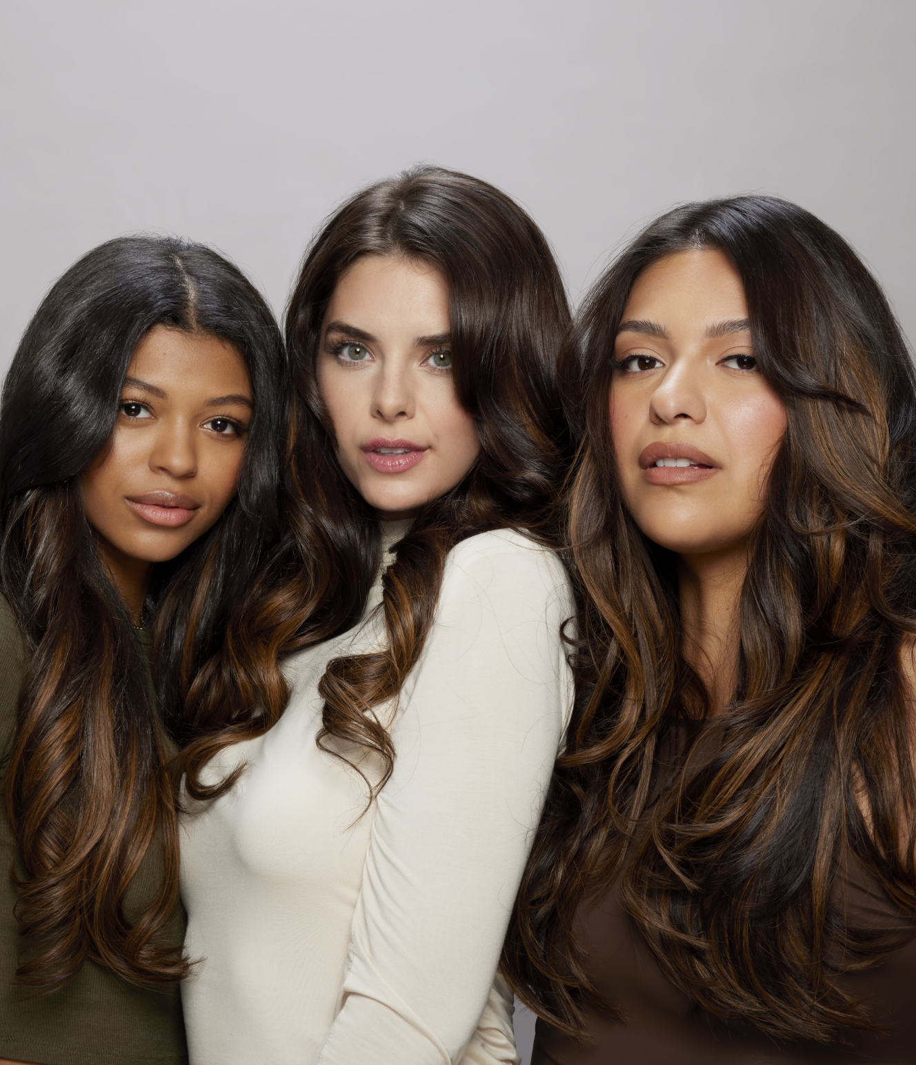 4 Dark Brown with 6 Medium Brown Balayage Seamless Clip-In Hair Extensions